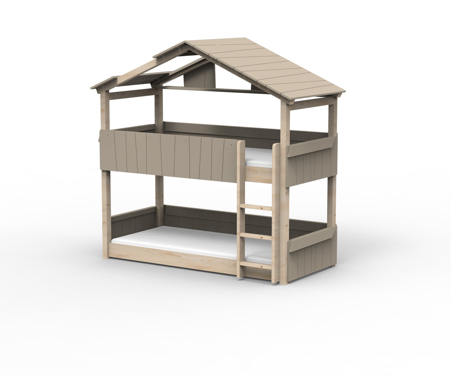 Starlight Haus-Etagenbett für Kinder mit Dach