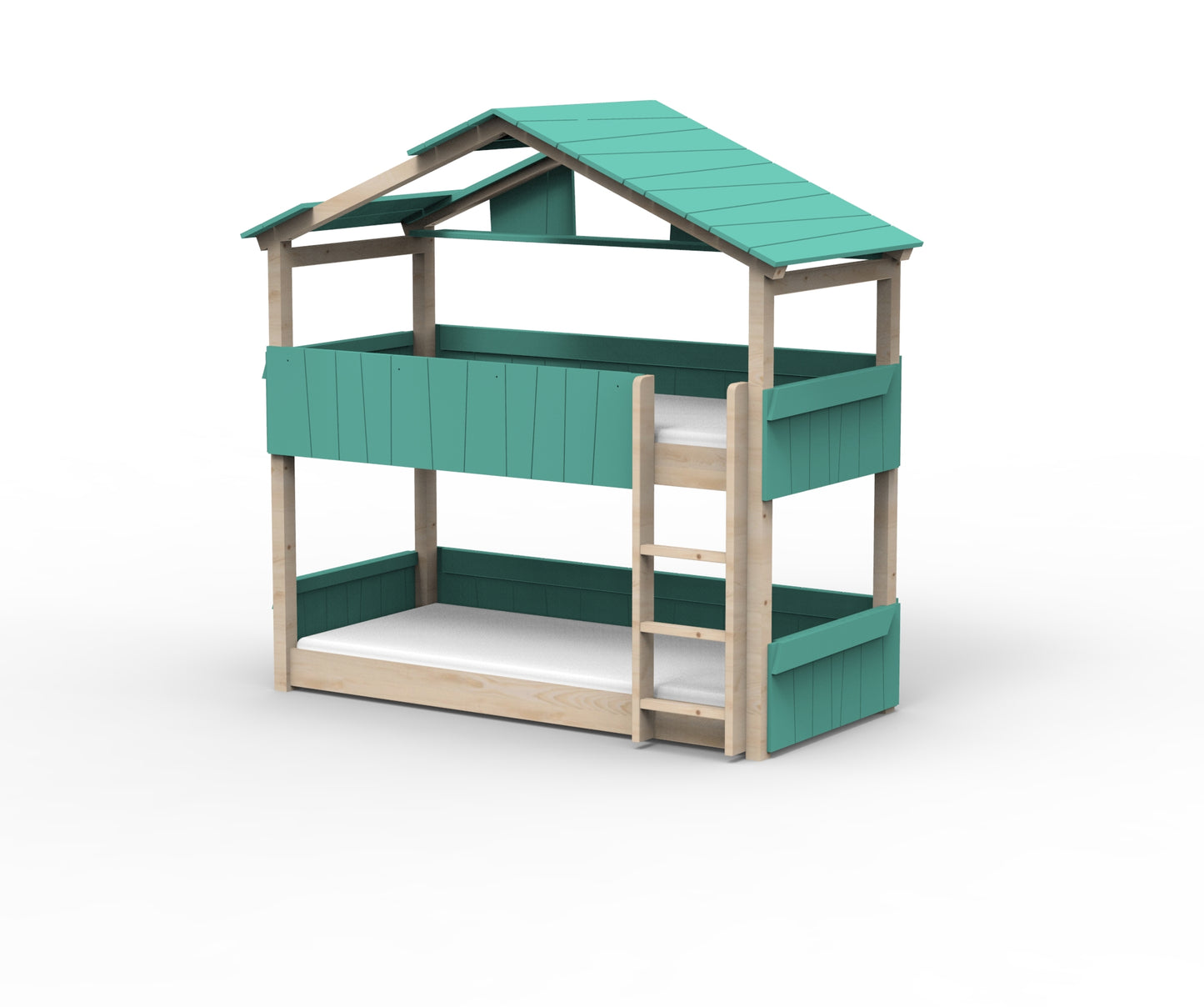 Starlight Haus-Etagenbett für Kinder mit Dach