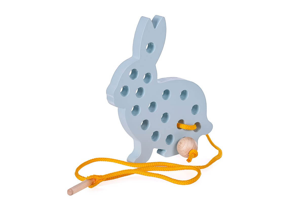 Schnurspielzeug Hase