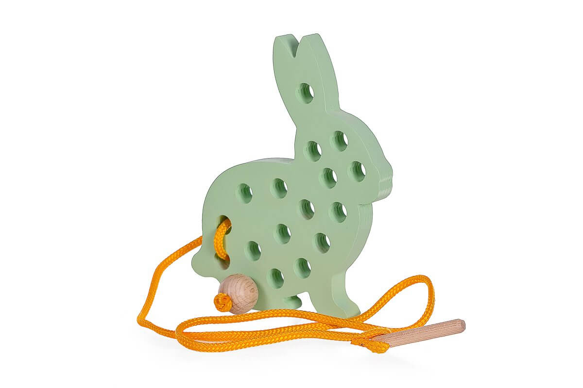 Schnurspielzeug Hase