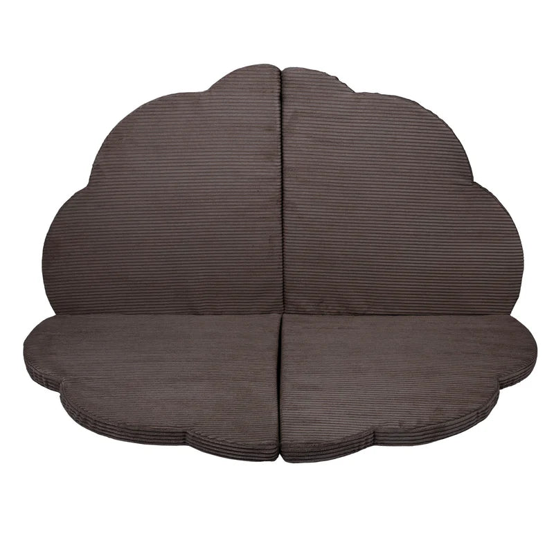 Folding mattress / play mat play carpet for children, corduroy, square & cloud