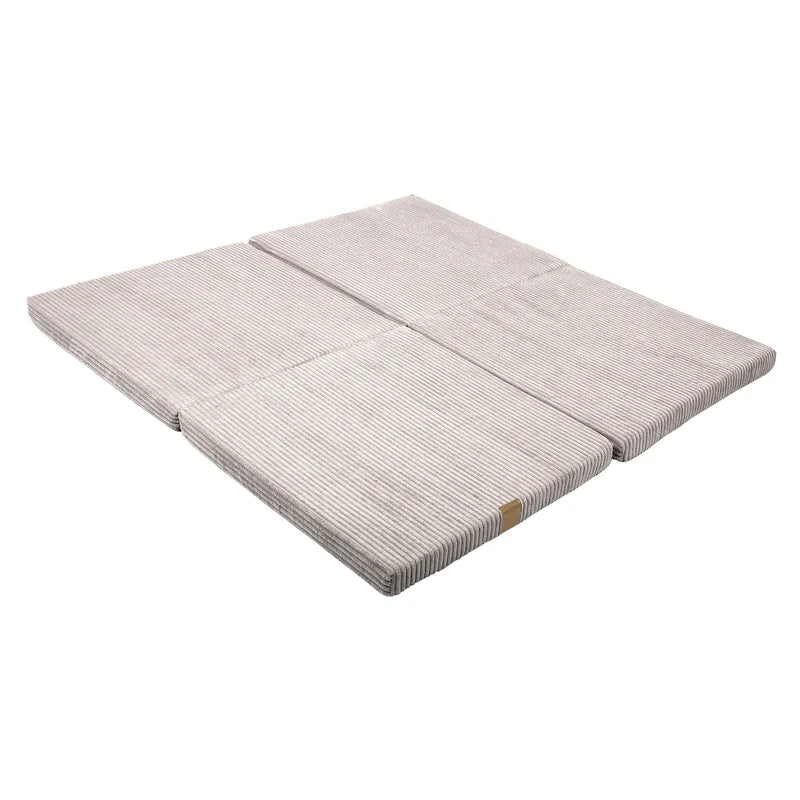 Folding mattress / play mat play carpet for children, corduroy, square & cloud