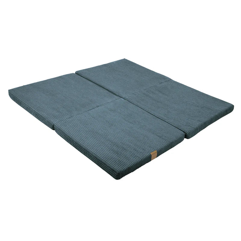 Folding mattress / play mat play carpet for children, corduroy, square & cloud
