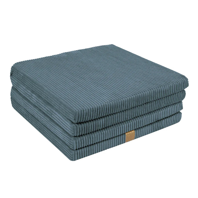 Folding mattress / play mat play carpet for children, corduroy, square & cloud