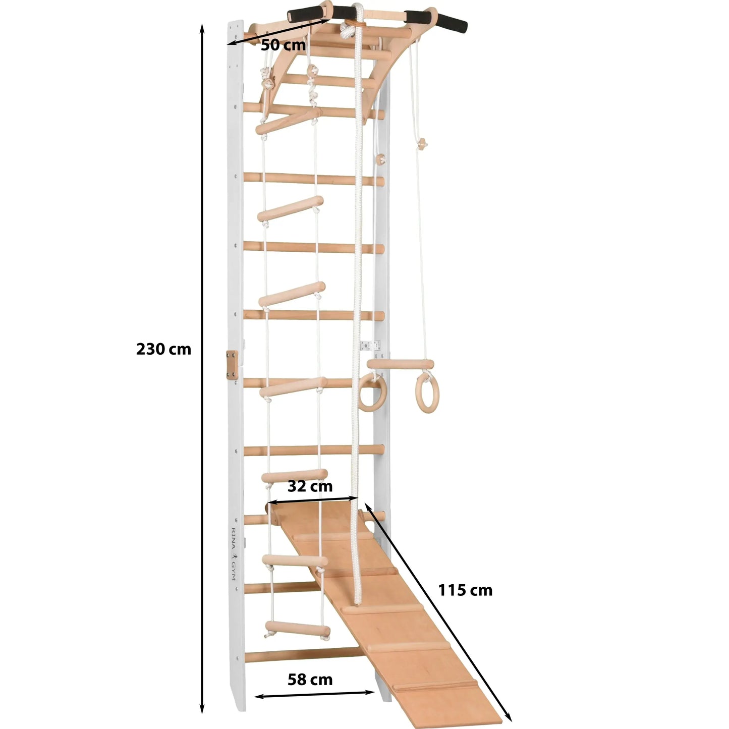 Sportklimwand voor kinderen en tieners met pull-ups