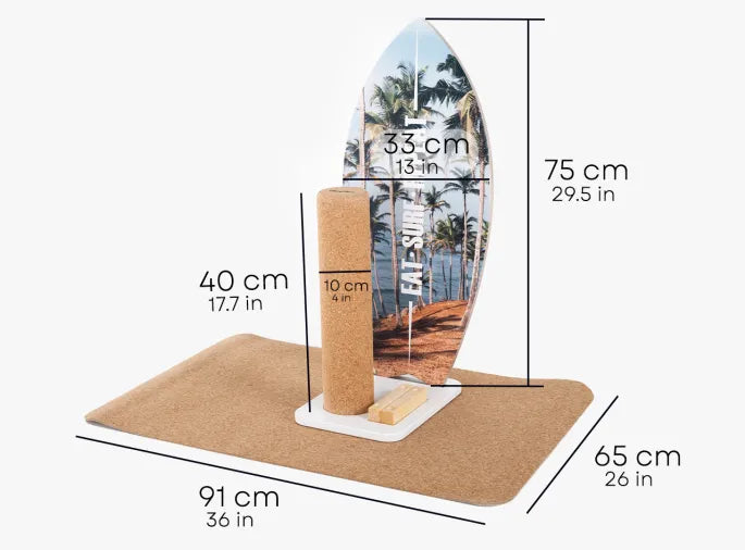 Surf Board / Yoga Board, verschiedene Motive