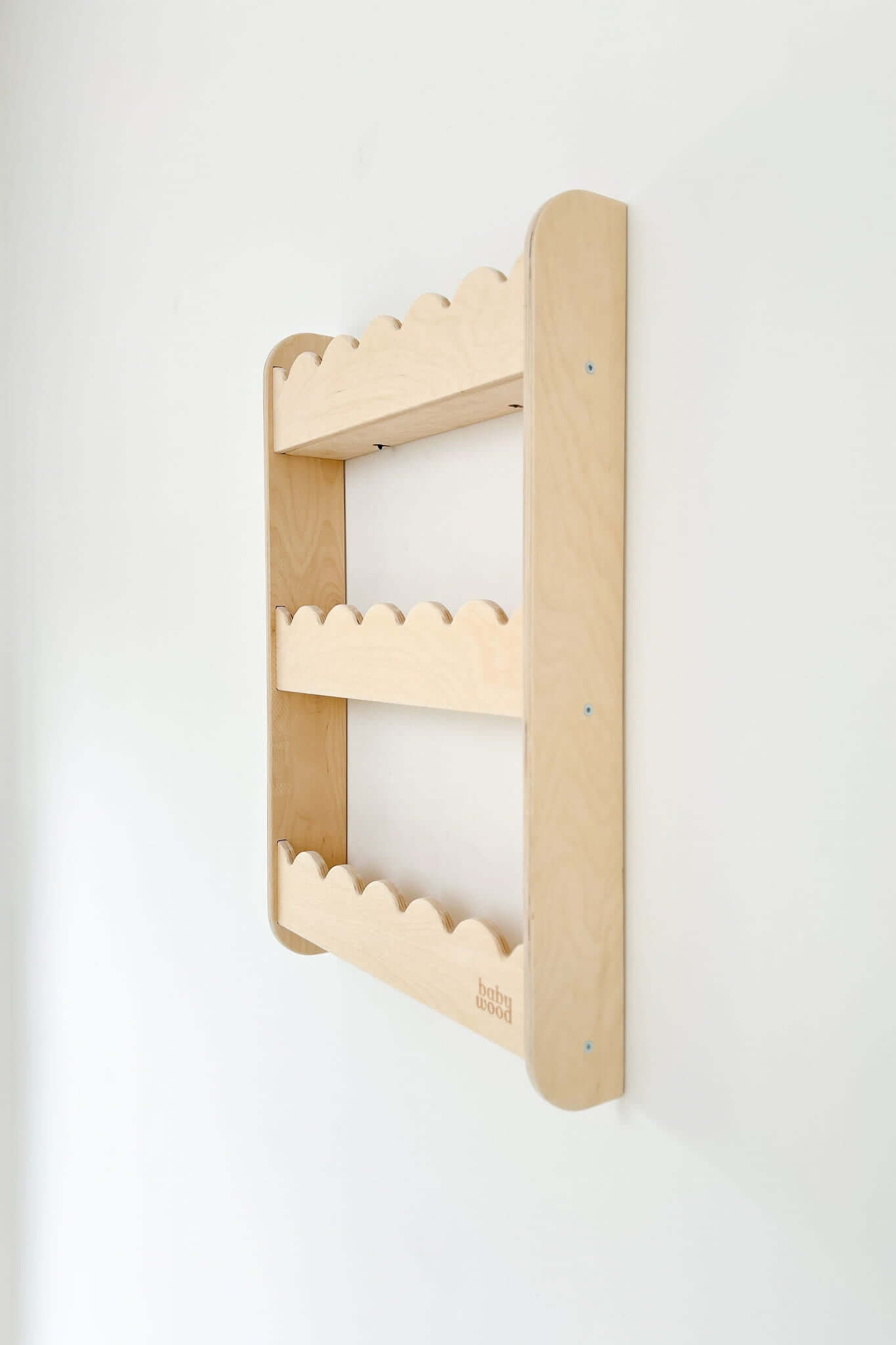 Wall shelf for books "Wave", various sizes and colors