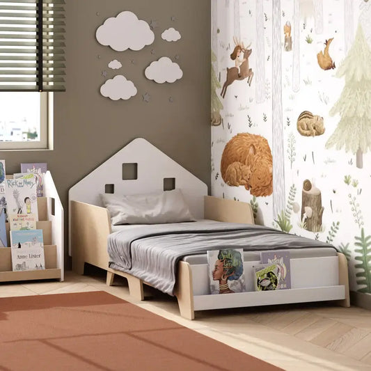 Montessori kinderbed, verstelbaar met verlichting, diverse kleuren