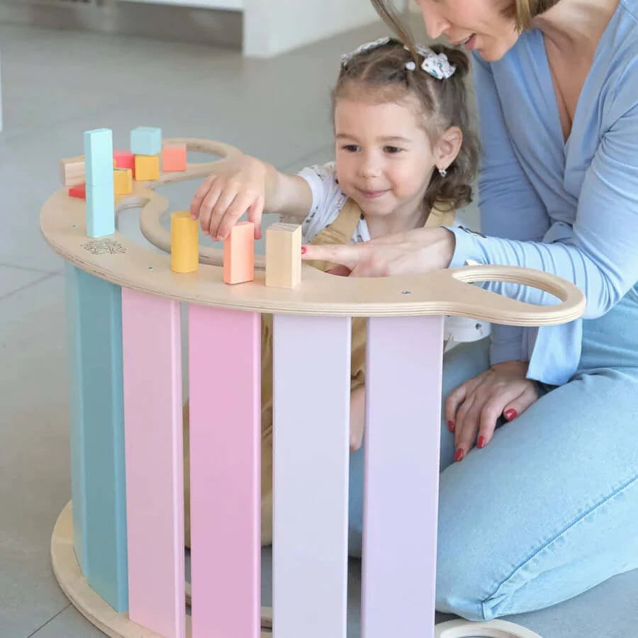 5-in-1 Montessori klimboog pastel
