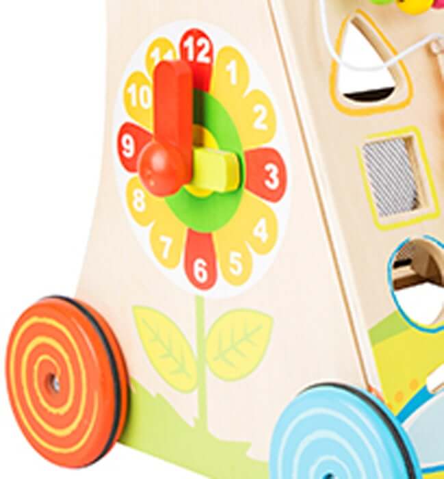 Baby loopwagen bloemenweide