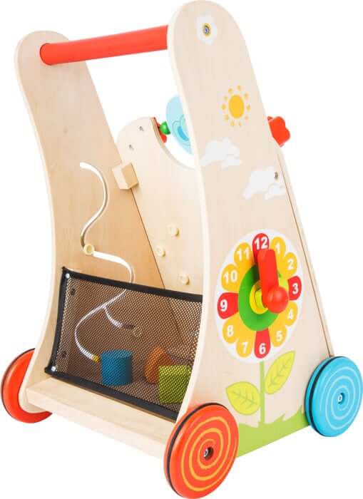 Baby loopwagen bloemenweide