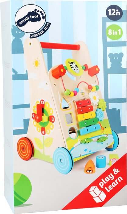Baby loopwagen bloemenweide