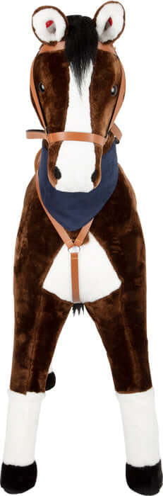 Standing horse XL with sound, brown