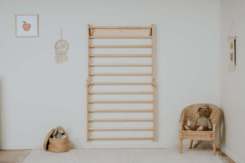 Pikler Kletterdreieck mit Rampe & Sprossenwand