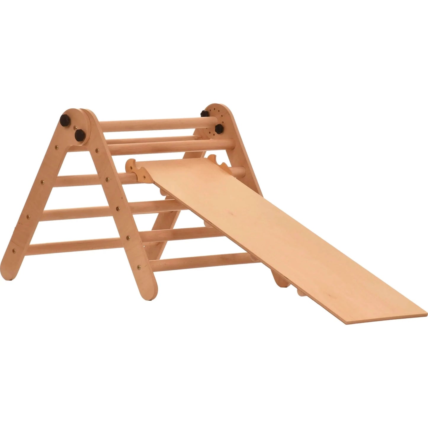 Kletterdreieck BASIC mit doppelter Leiter & Rutsche, versch. Farben