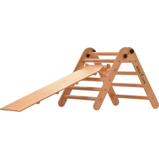 Kletterdreieck BASIC mit doppelter Leiter & Rutsche, versch. Farben