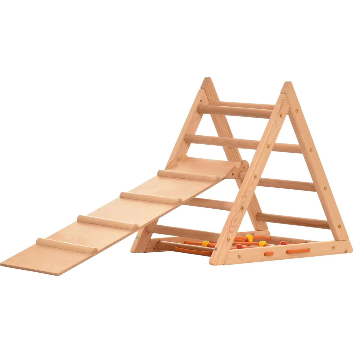 Kletterdreieck KOMPAKT mit Leiter, Kletternetz & Rutsche, FLOHMARKT