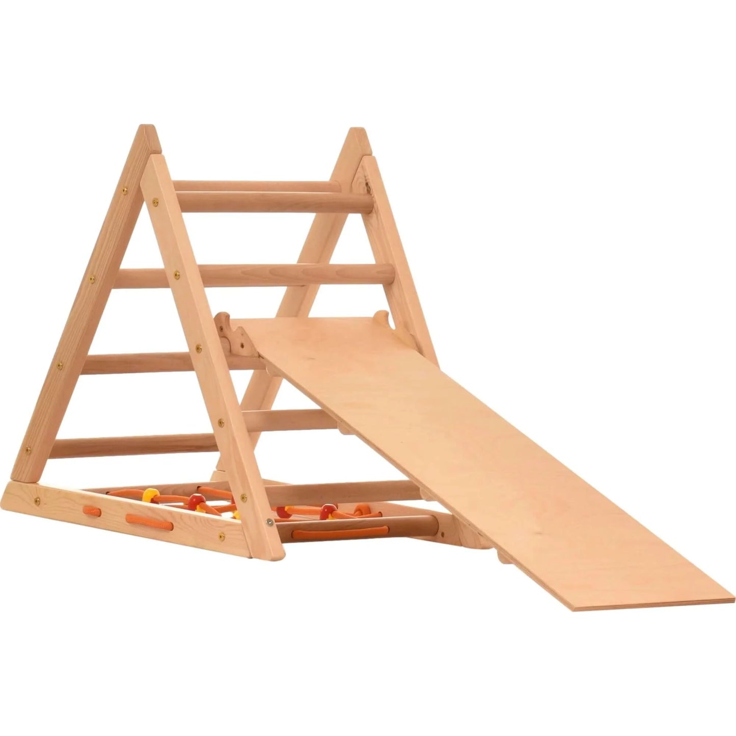 Kletterdreieck KOMPAKT mit Leiter, Kletternetz & Rutsche, FLOHMARKT