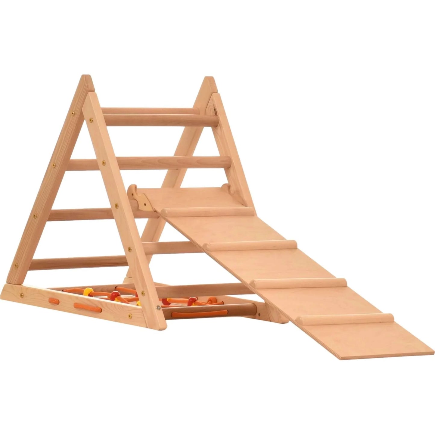 Kletterdreieck KOMPAKT mit Leiter, Kletternetz & Rutsche, FLOHMARKT