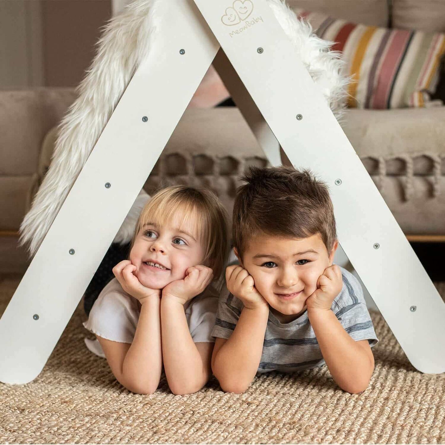 MeowBaby® Montessori klimdriehoek voor kinderen verschillende kleuren