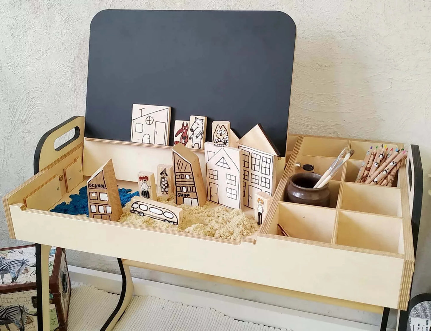 Set schrijf- en tekentafel met stoel "Leni"