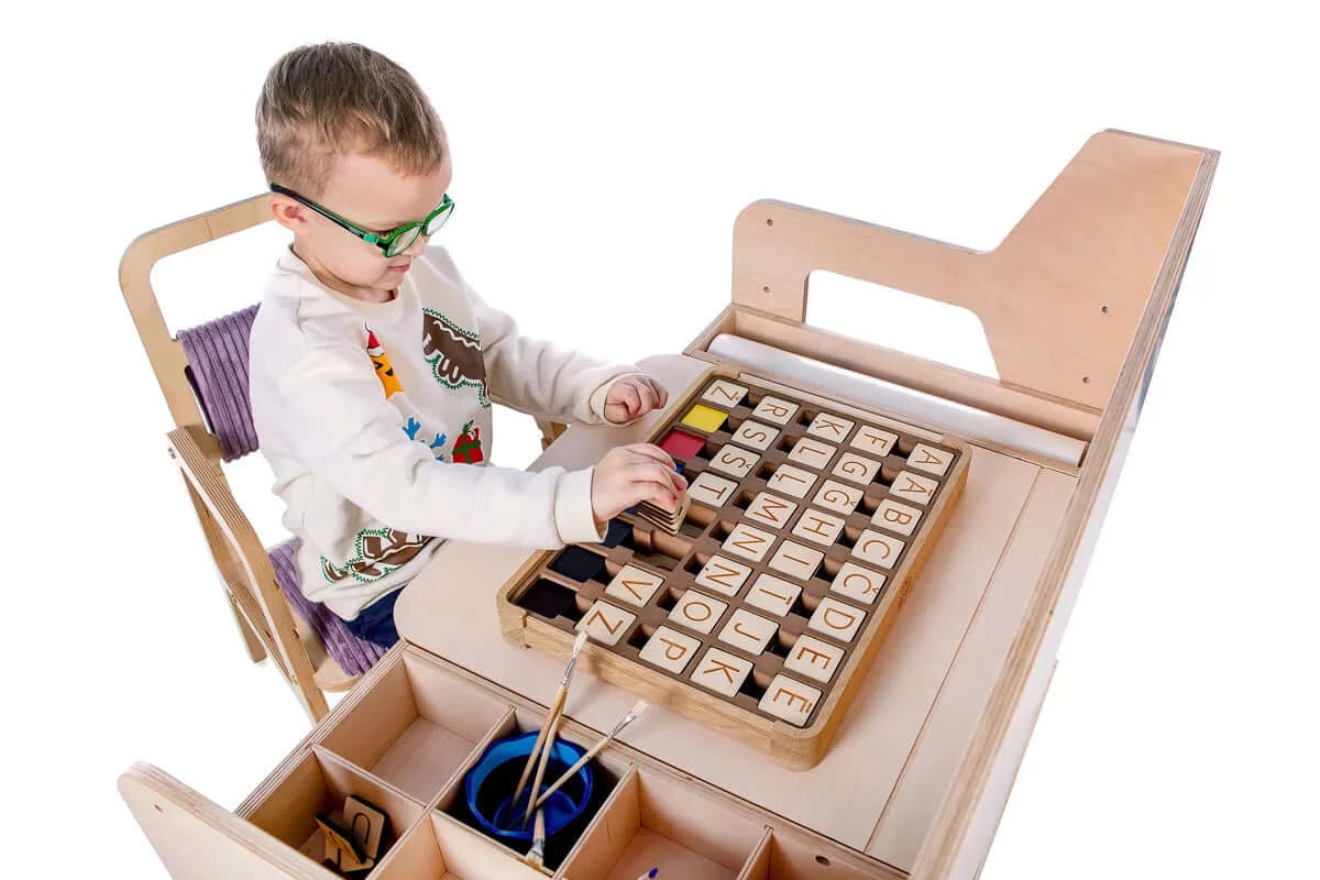 Set schrijf- en tekentafel met stoel "Ina"