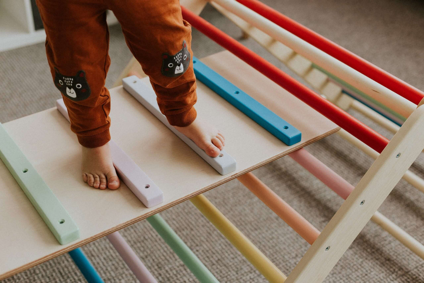 Helling / glijbaan voor klimdriehoek, diverse kleuren