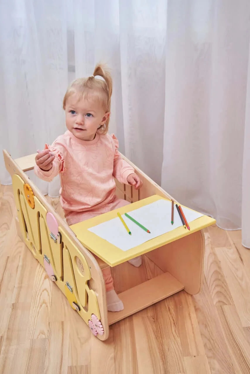 Multifunktionaler wachsender Lernturm 5-in-1, versch. Farben
