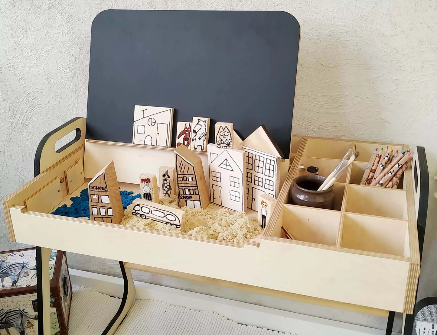 Set schrijf- en tekentafel met stoel "Leni"