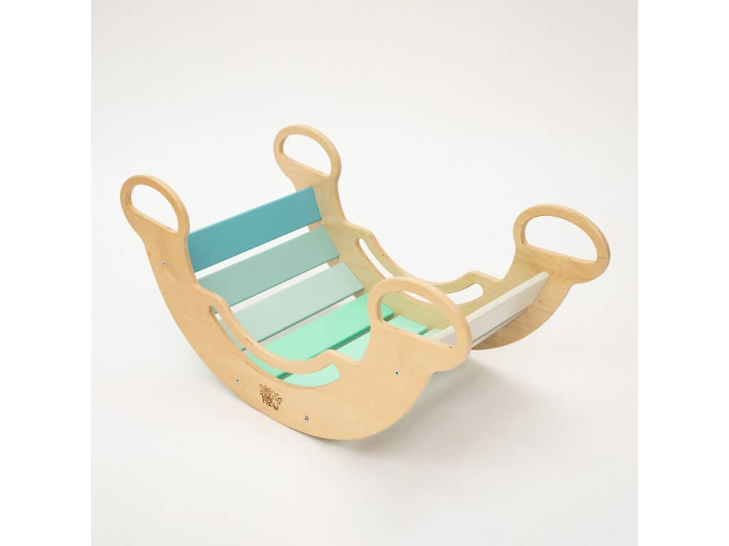 Montessori klimboog Mint met glijbaan/ladder