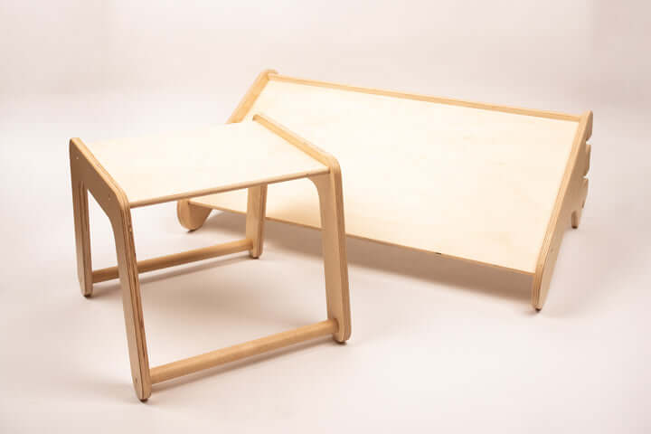 Table & chair for wall bars