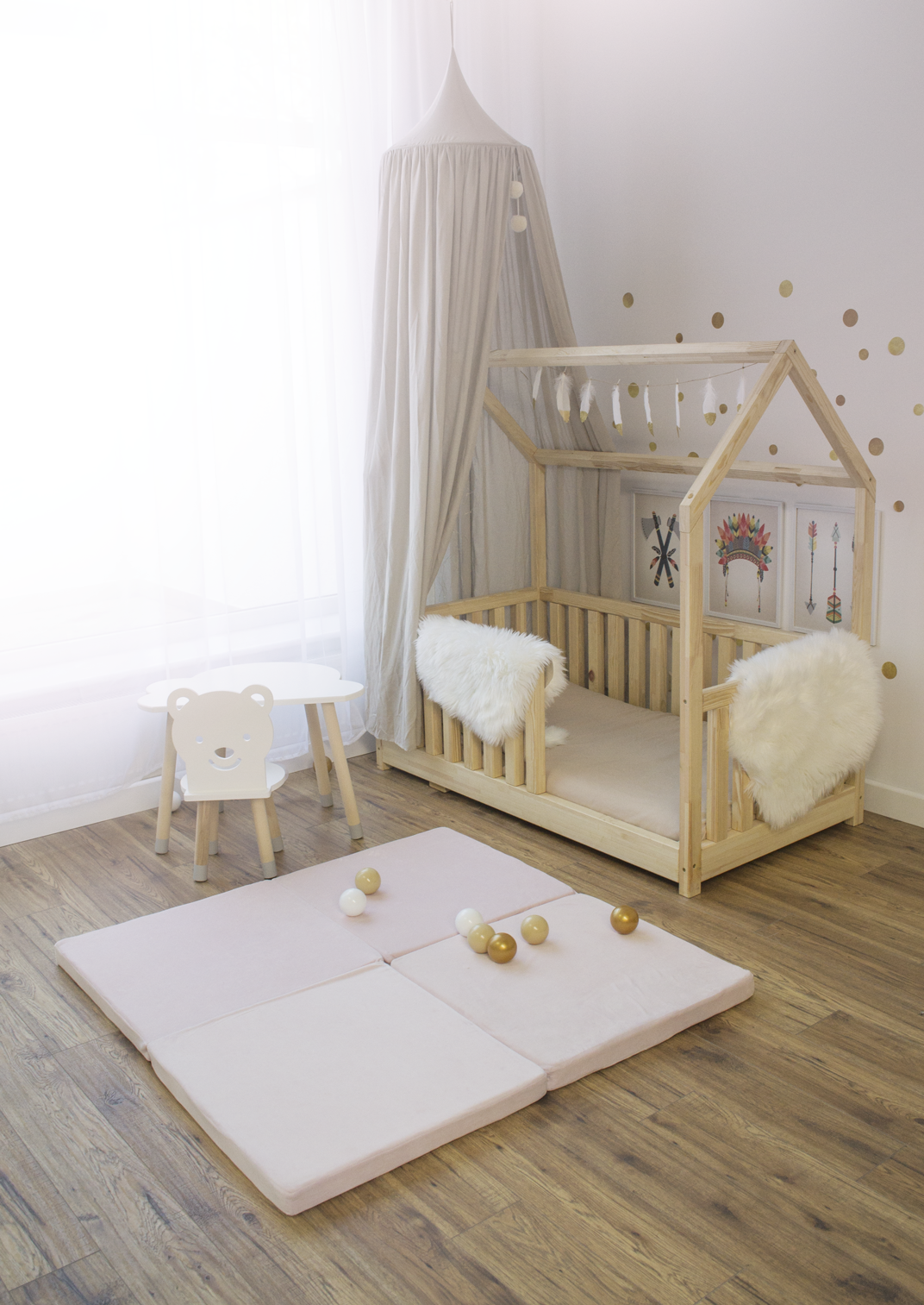 Spielmatte Velvet quadratisch 120x120cm