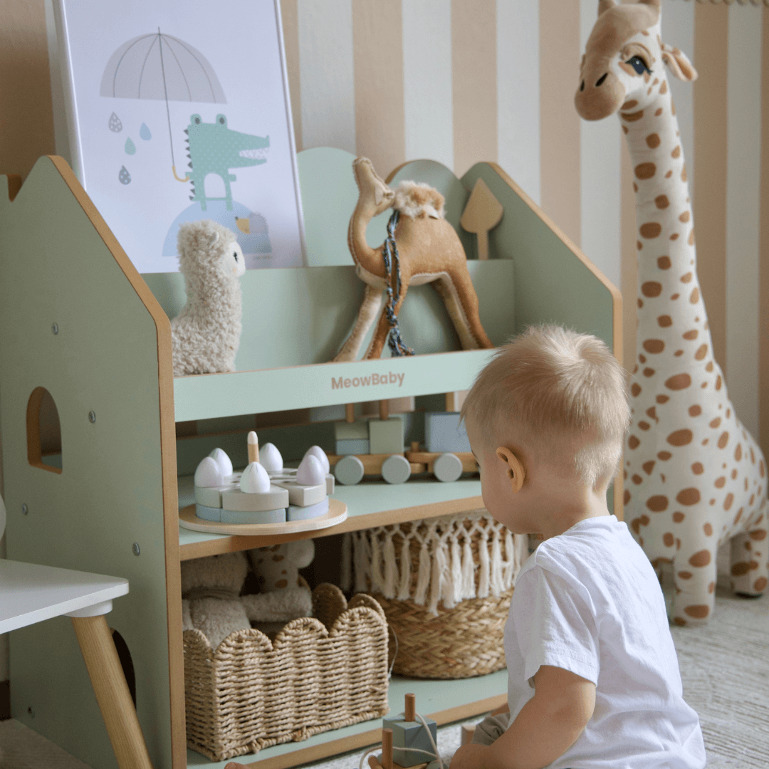 2-in-1 Montessori-Bücherregal Cloudy