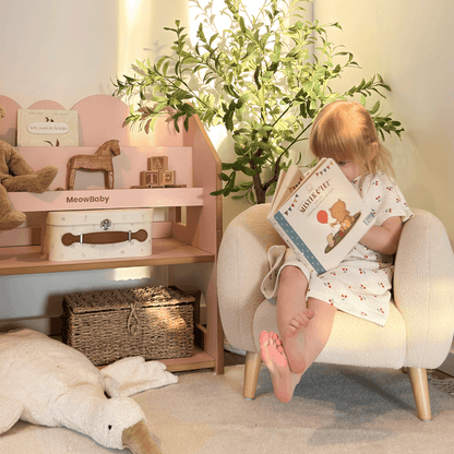 2-in-1 Montessori-Bücherregal Cloudy