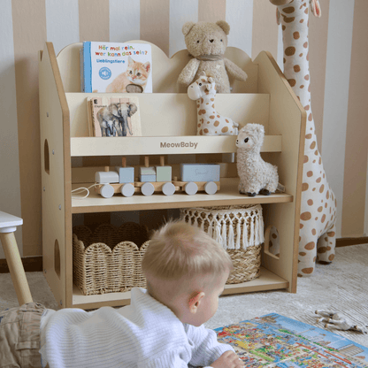 2-in-1 Montessori-Bücherregal Cloudy