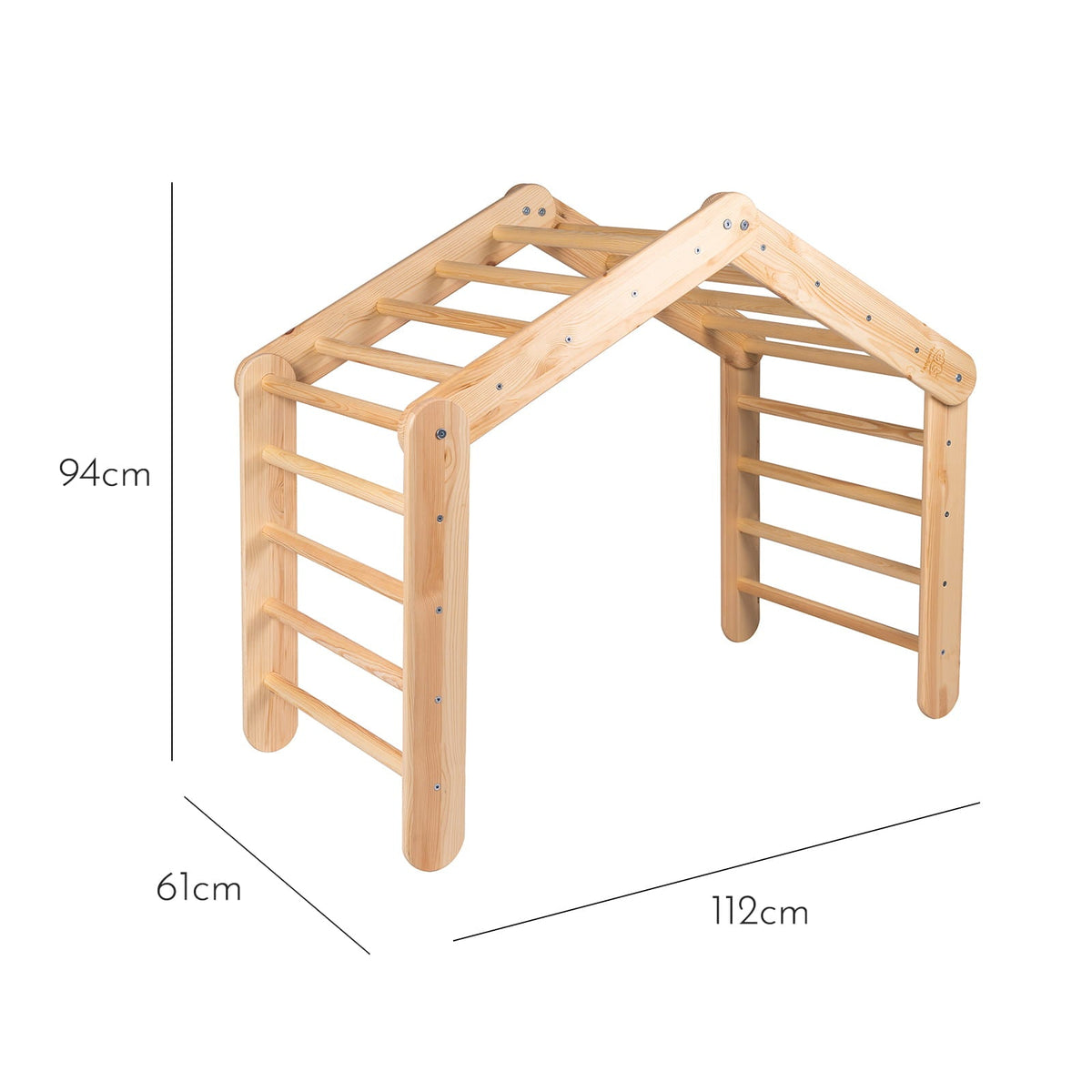 Kletterdreieck mit Zelt 112x61x94 cm, faltbar