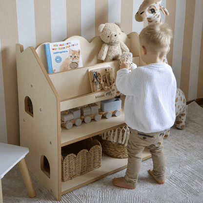 2-in-1 Montessori-Bücherregal Cloudy