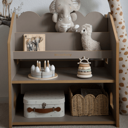 2-in-1 Montessori-Bücherregal Cloudy