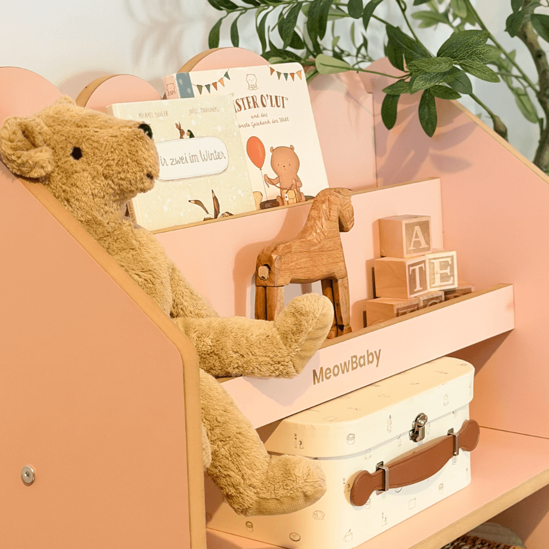 2-in-1 Montessori-Bücherregal Cloudy