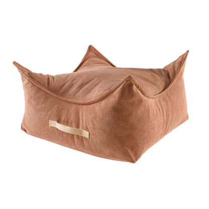Sitzpouf für Kinder Quadratisch Premium Cord - Slim Cord Edition