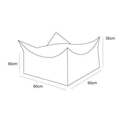 Sitzpouf für Kinder, quadratisch, Bearly