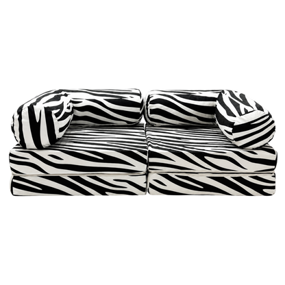 Modulares Kindersofa Zebra – als Sofa aufgebaut