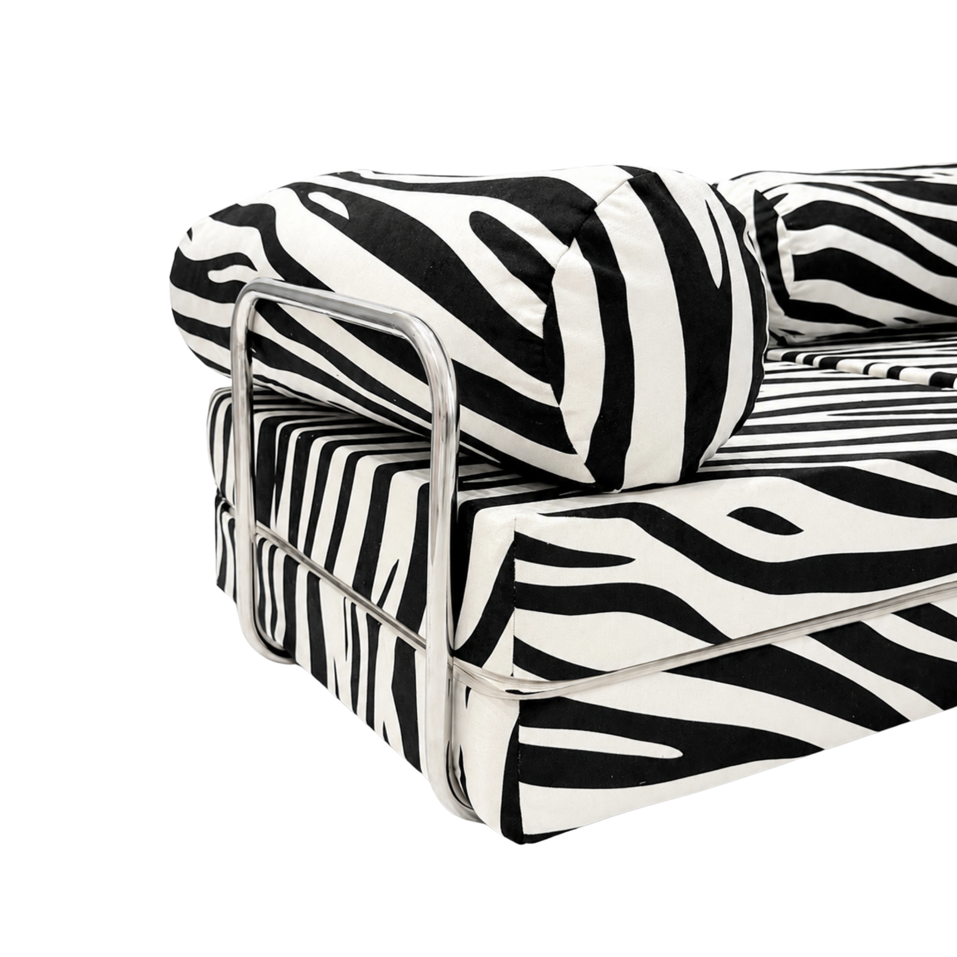 Kindersofa Zebra – ausgeklappt als Liege