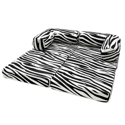 Kindersofa Zebra – Kuschel- und Leseecke im Kinderzimmer