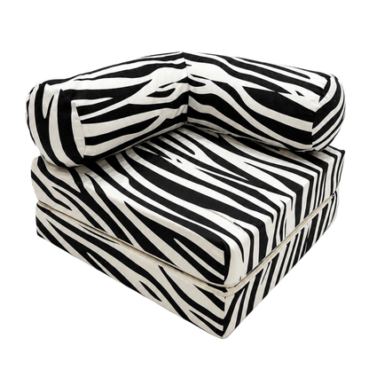Kindersofa Zebra – Detailansicht Chenille-Bezug