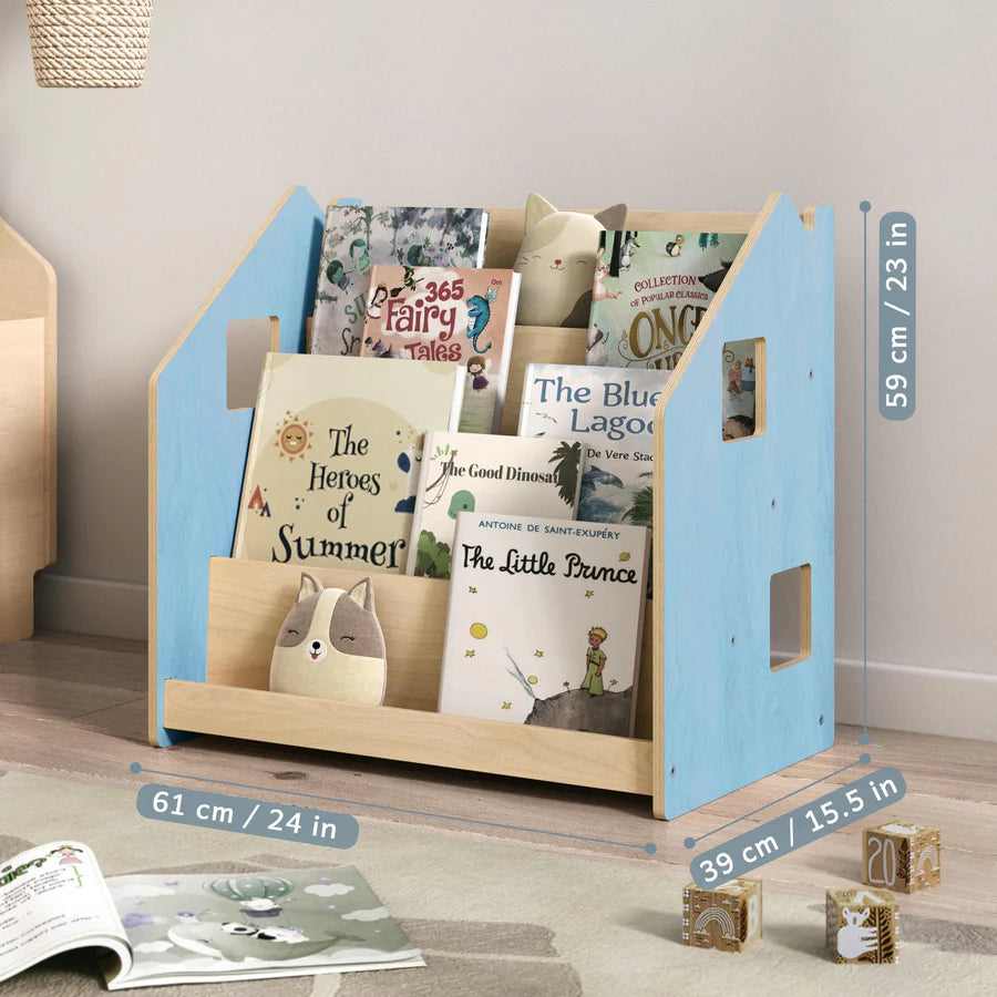 Bücherregal Häuschen, versch. Farben