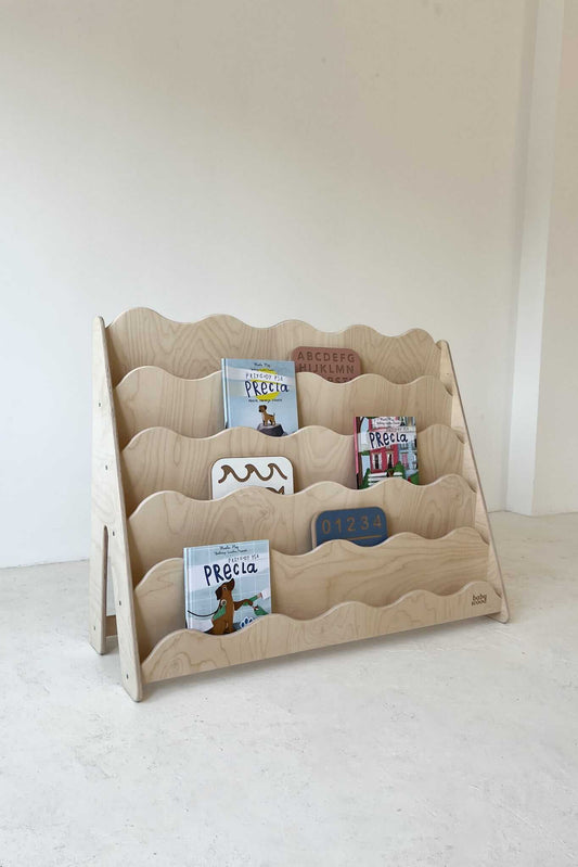 Bücherregal "WAVE" aus Holz