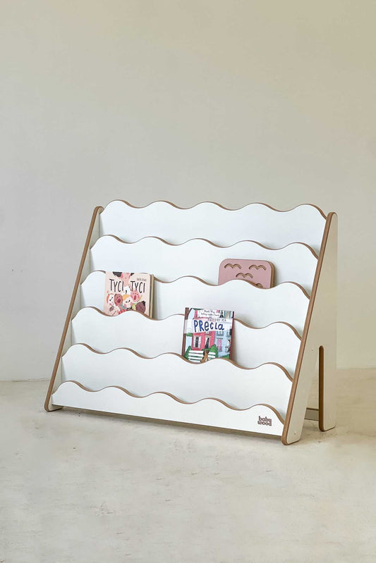 Bücherregal "WAVE" aus Holz