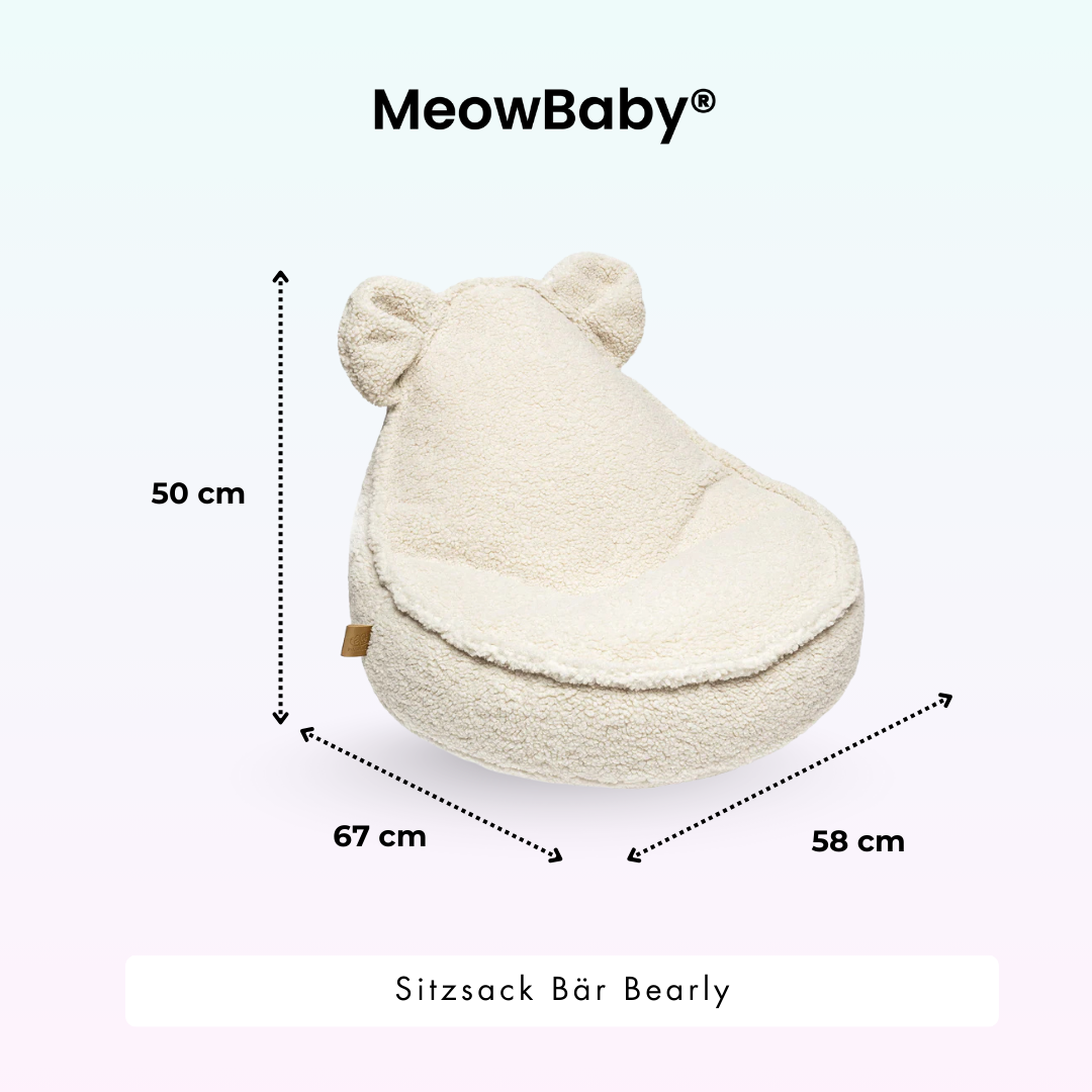 Kindersessel Bearly Bären-Sitzsack - Soft Teddy Edition