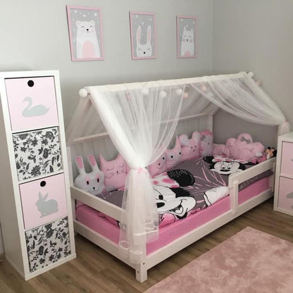 FENNA house bed for children with fall protection, various sizes &amp; colors